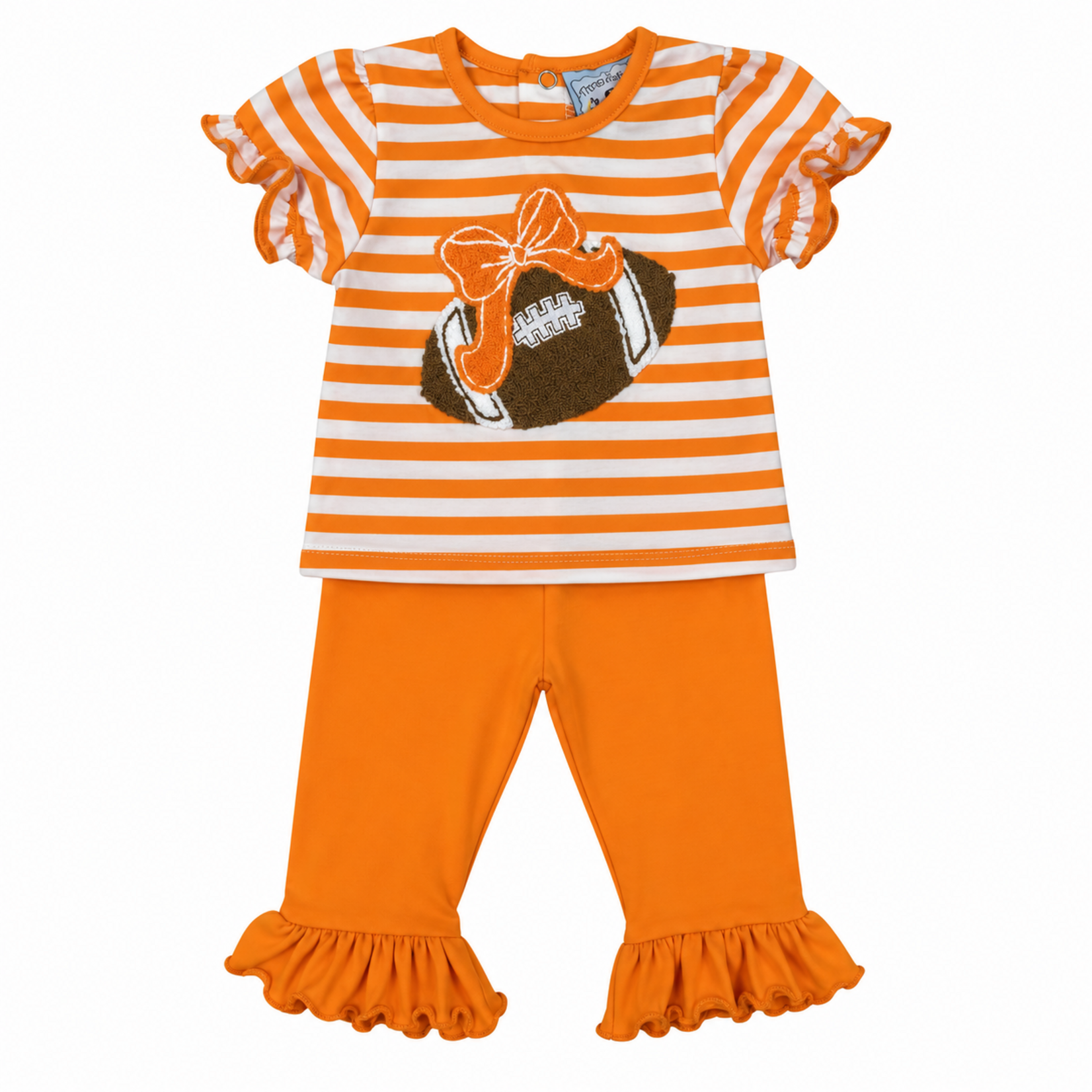 Three Sisters Orange Football Legging Set