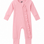 Twinkling Star Baby Pink NB Ruffle Zippy