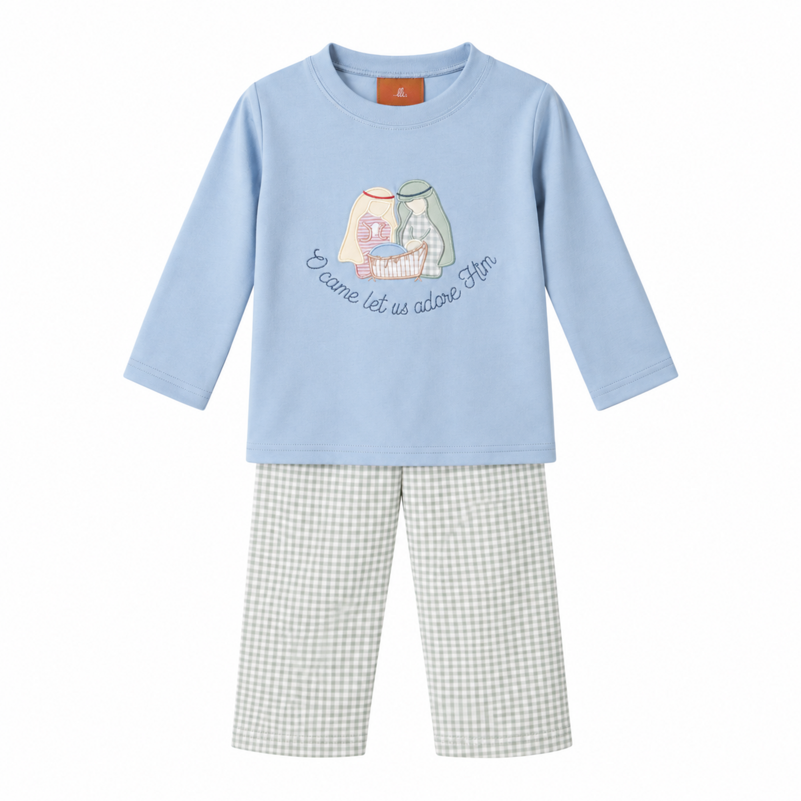 Millie Jay Nativity Applique Pant Set