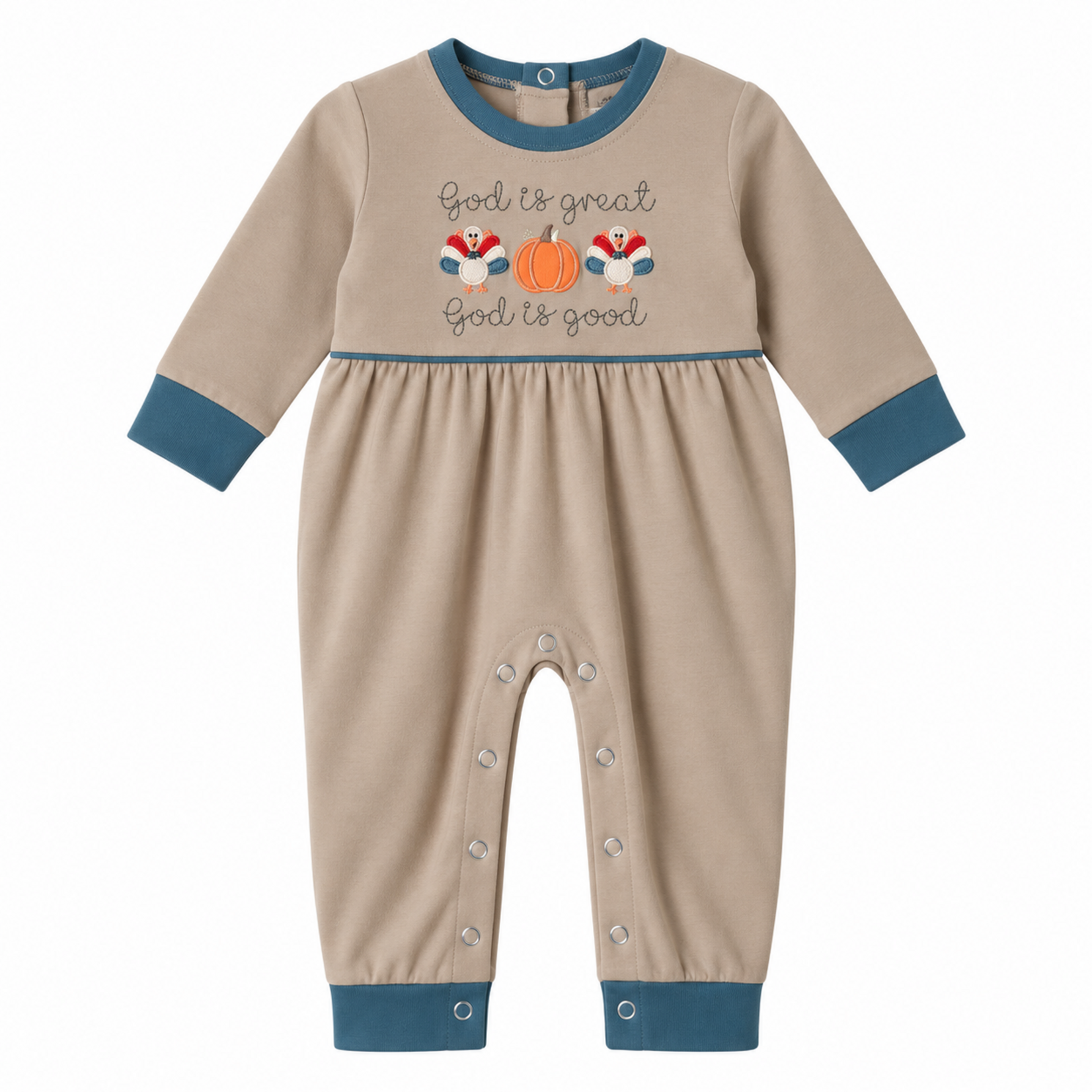 Millie Jay God is Great Turkey Boy Romper