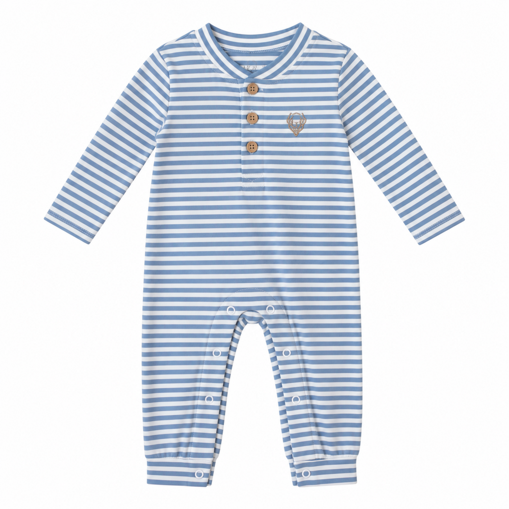 Millie Jay Blue Stripe Easton Romper
