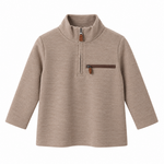 Millie Jay Kingston Tan 1/4 Zip Pullover