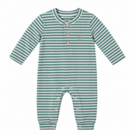 Millie Jay Green Stripe Easton Romper