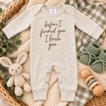 Wonderfully Made Before I Formed You Newborn Romper