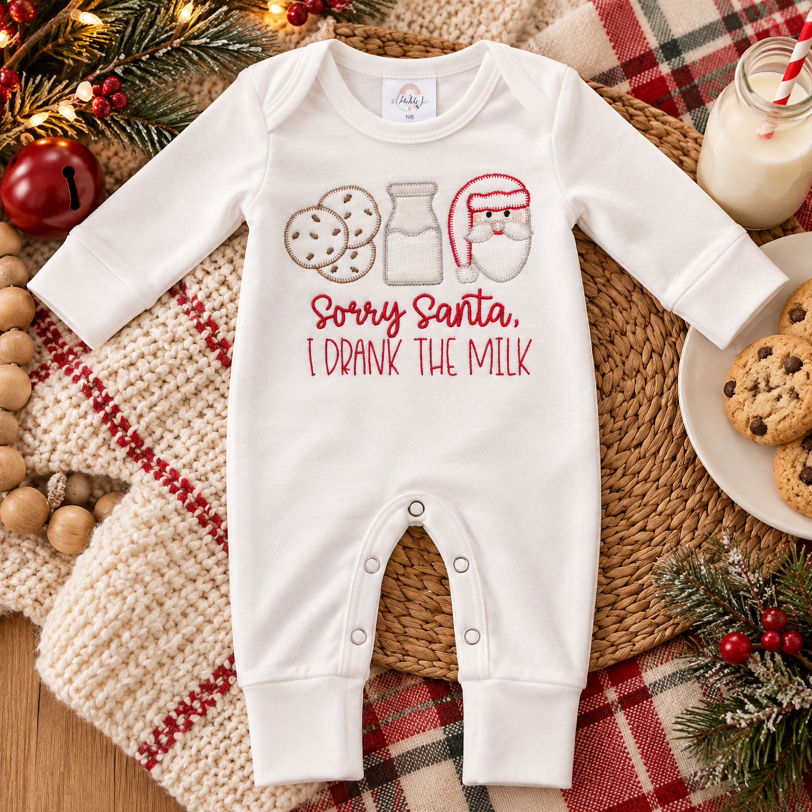 Wonderfully Made Sorry Santa Romper