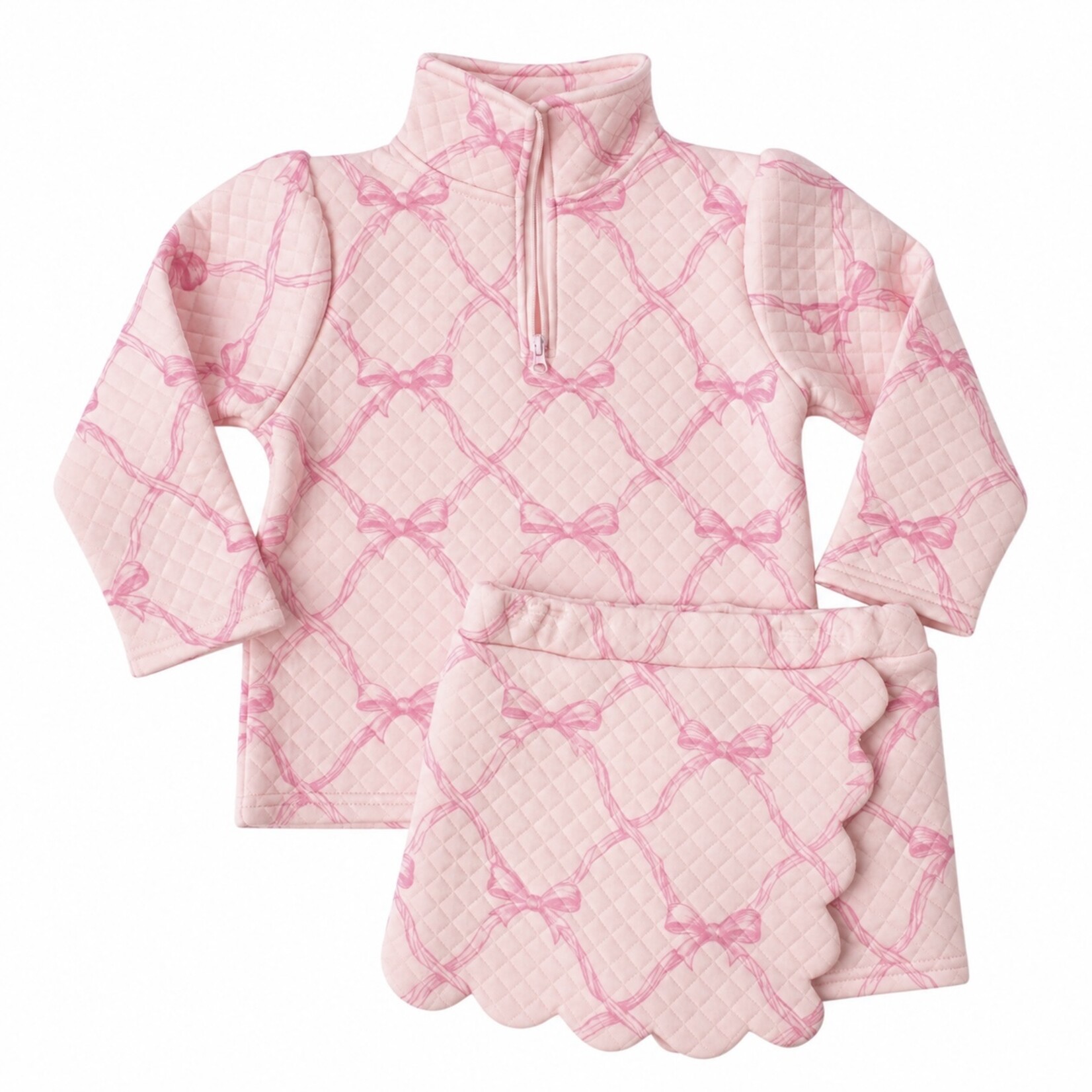 Banana Split Dainty Bows Scalloped Set