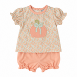 Three Sisters Pumpkin Applique Bloomer Set