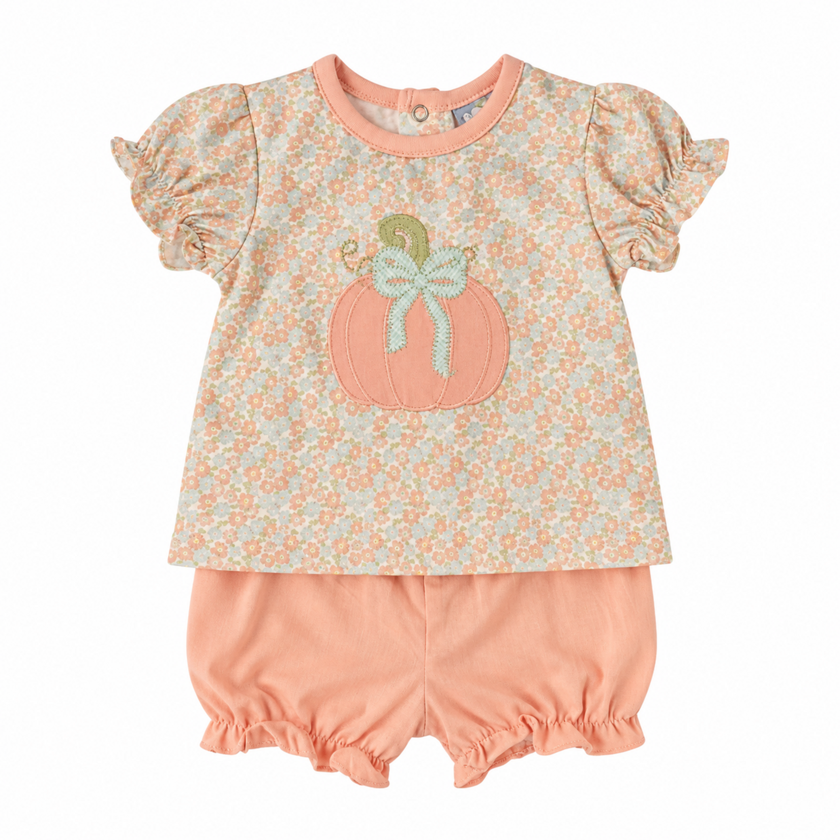 Three Sisters Pumpkin Applique Bloomer Set