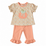 Three Sisters Pumpkin Applique Legging Set