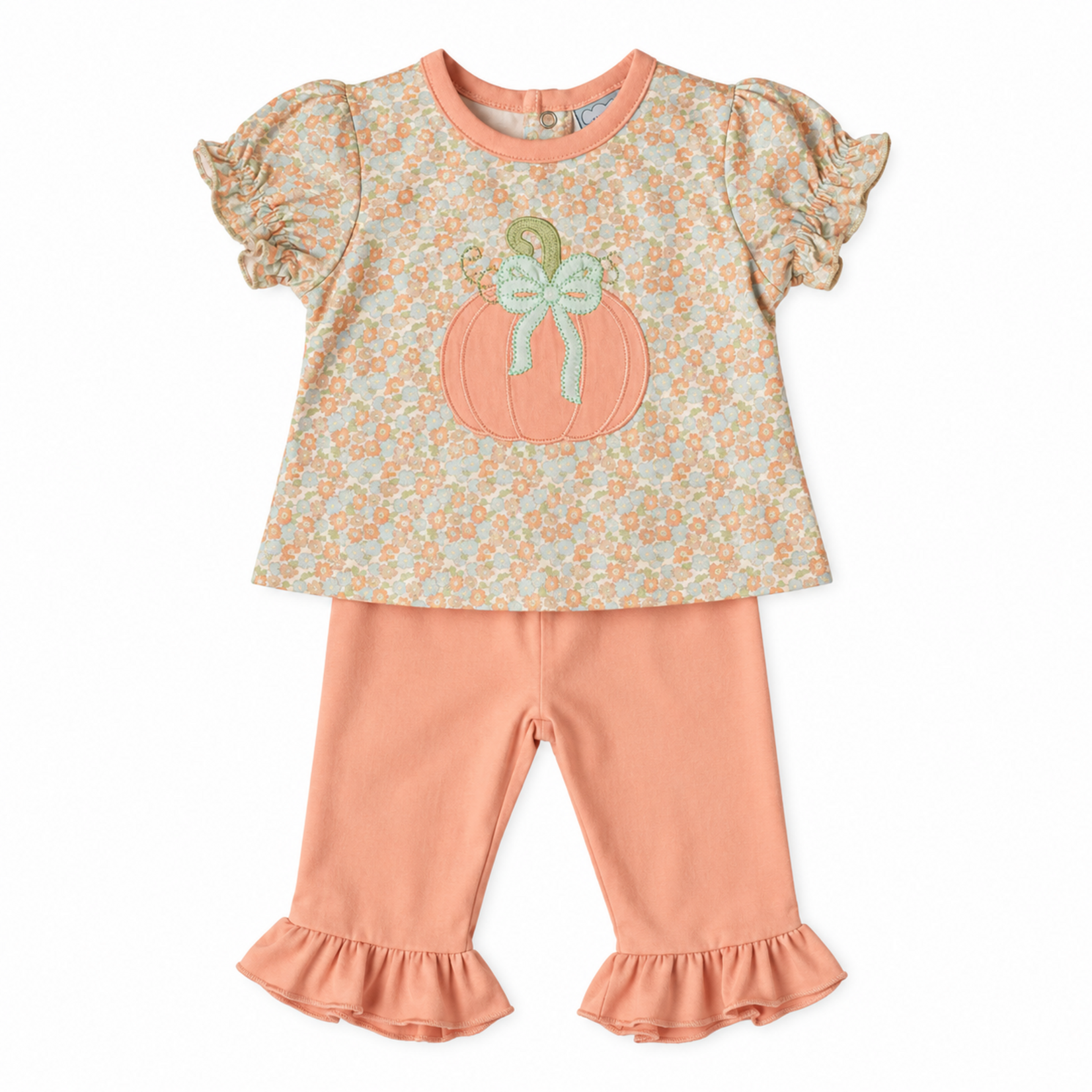 Three Sisters Pumpkin Applique Legging Set