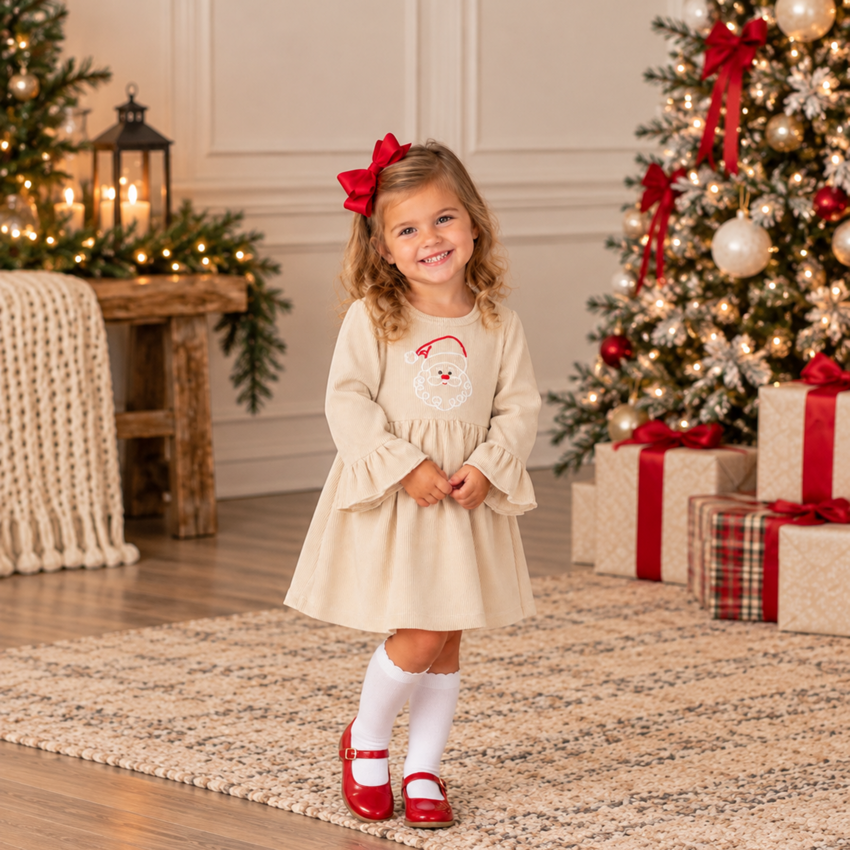 Three Sisters Believe in Santa Dres