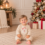 Three Sisters Believe in Santa Boy Romper