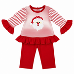 Three Sisters Santa Applique Legging Set