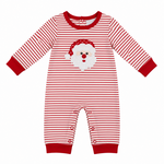 Three Sisters Santa Applique Boy Romper