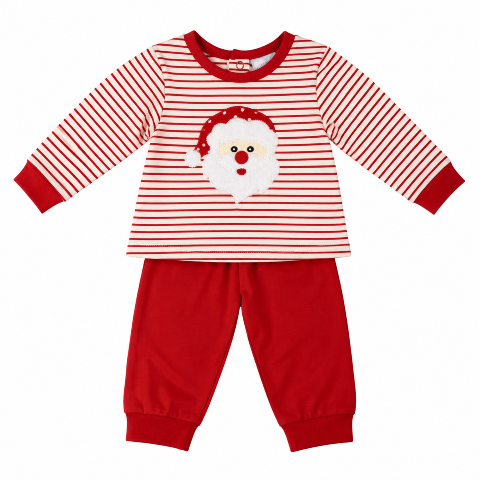 Three Sisters Santa Applique Jogger Set