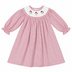 Three Sisters Santa Smocked L/S Bishop Dress