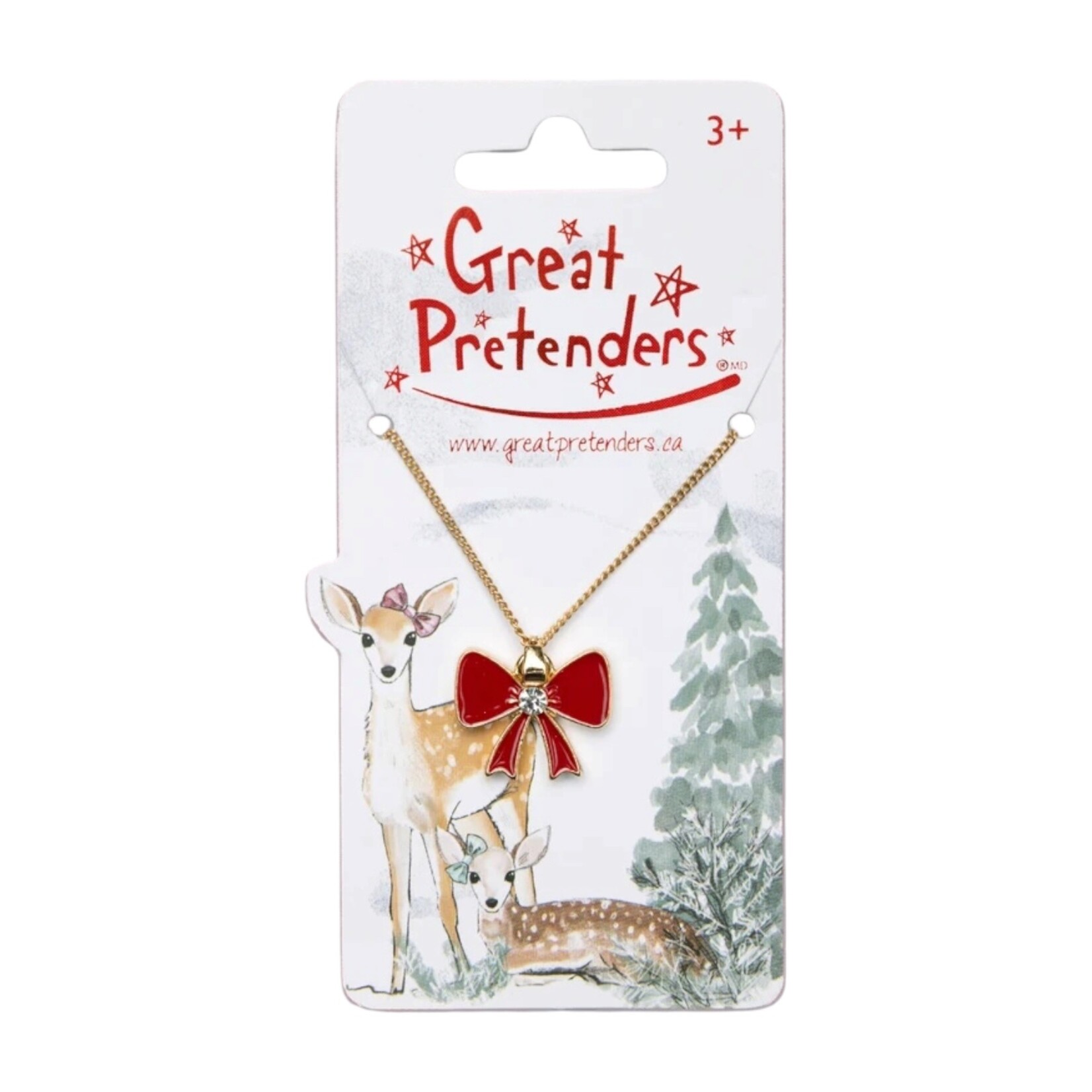 Great Pretenders Holiday Bow Necklace