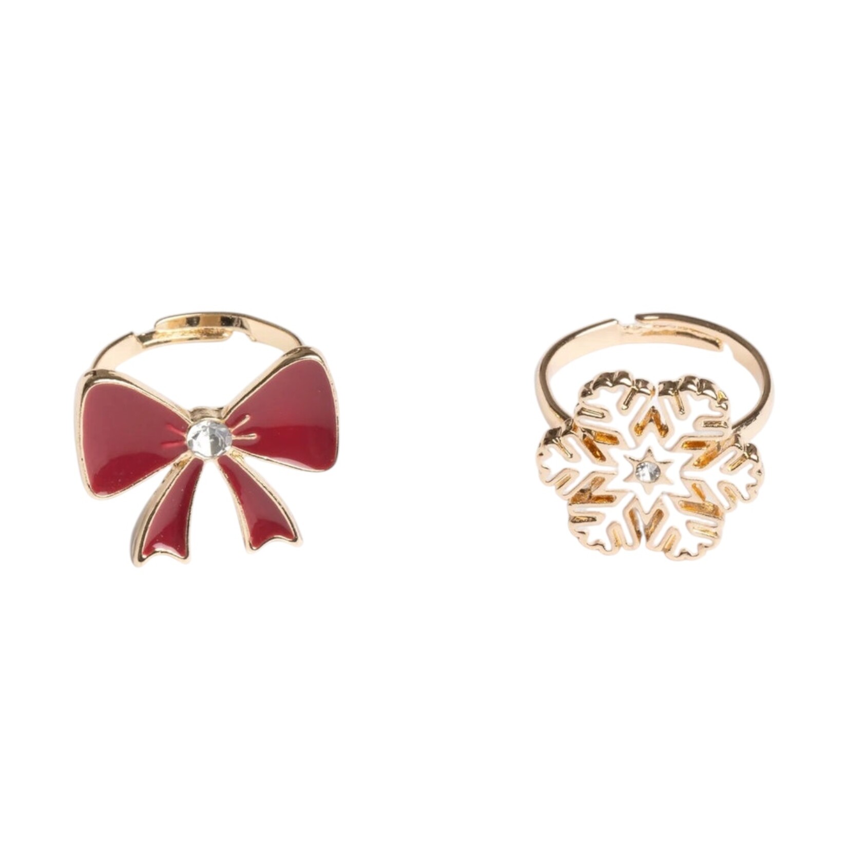 Great Pretenders Holiday Bow Ring Set