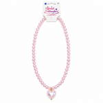 Great Pretenders Pink Pearl Heart Necklace