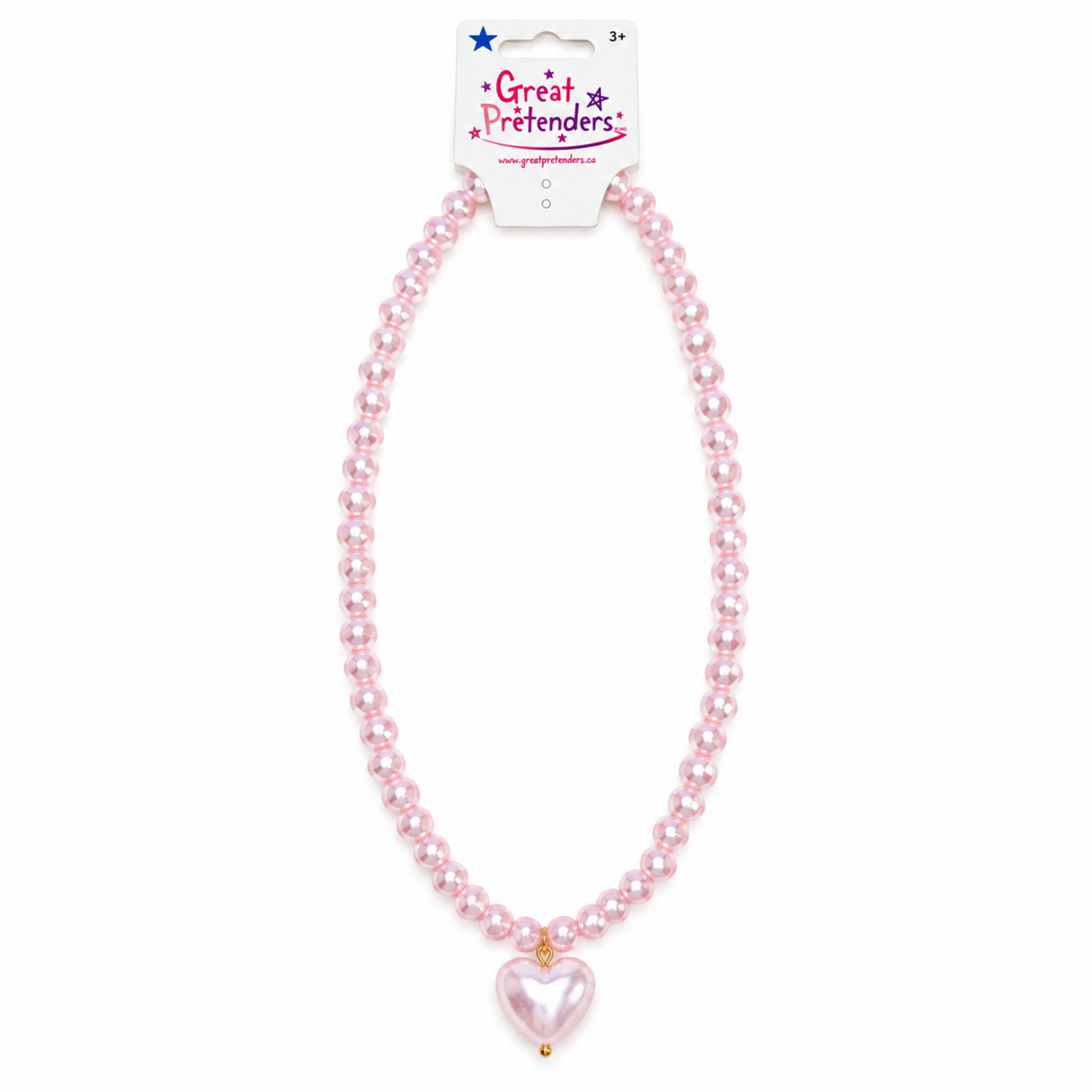 Great Pretenders Pink Pearl Heart Necklace