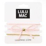 LULU MAC Light Pink Bow Bracelet Stack