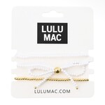 LULU MAC White Bow Bracelet Stack