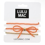 LULU MAC Orange Bow Bracelet Stack
