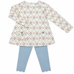 Ishtex Mum Flower Girl's Legging Set