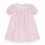 Sweet Dreams Pink Christmas Smocked Dress