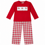 Banana Split Ho Ho Ho Smocked Pant Set