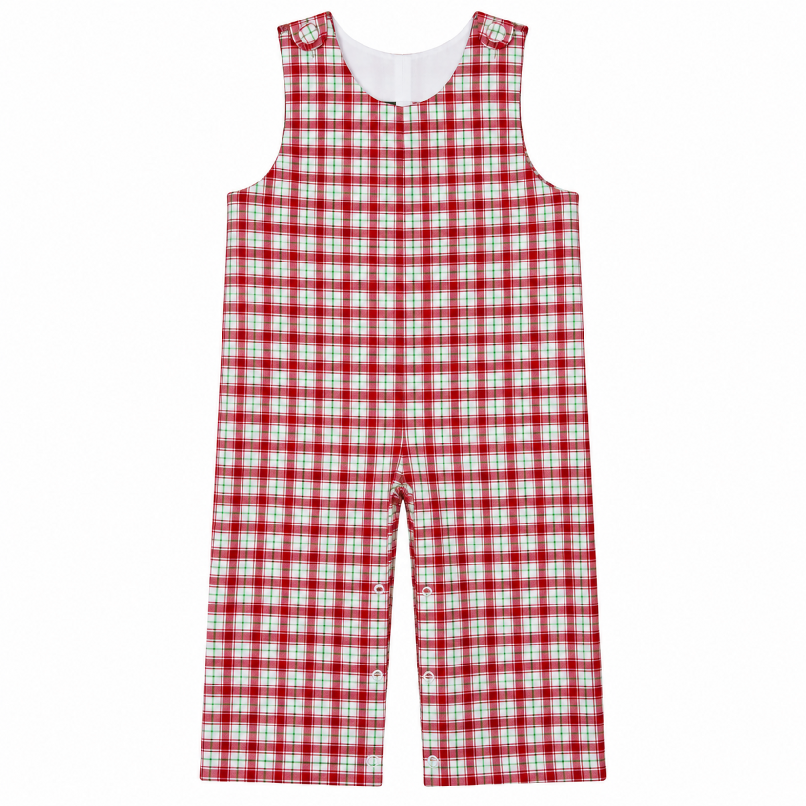 Banana Split Christmas Plaid Boys Longall