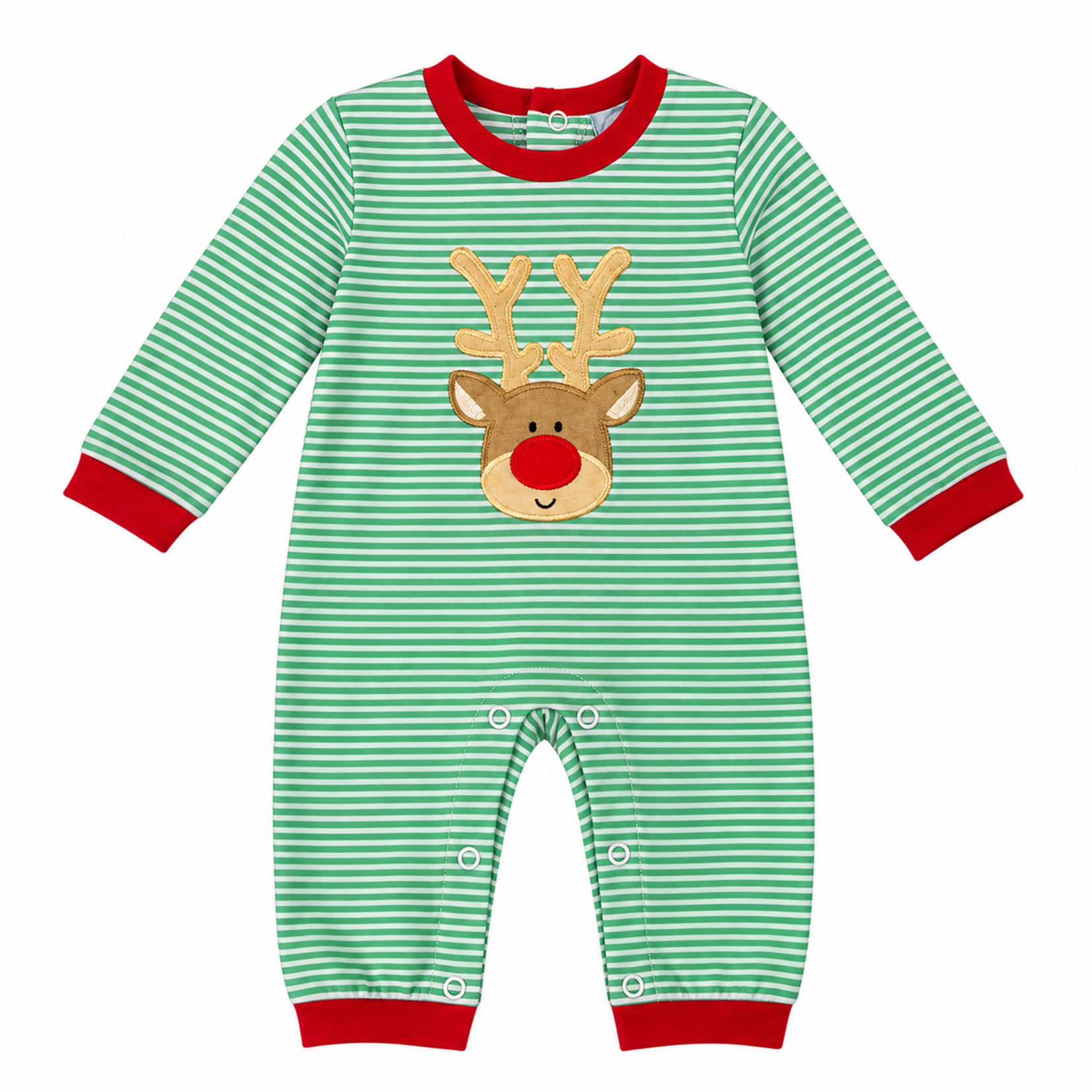 Three Sisters Reindeer Applique Romper