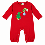 Banana Split Green & Grumpy Boy Romper