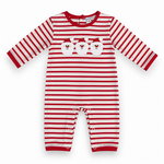 Three Sisters Santa Applique Boy Romper