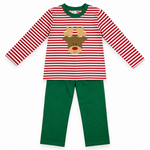 Banana Split Reindeer Boy Pant Set