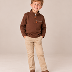 Millie Jay Kingston Brown 1/4 Zip Pullover