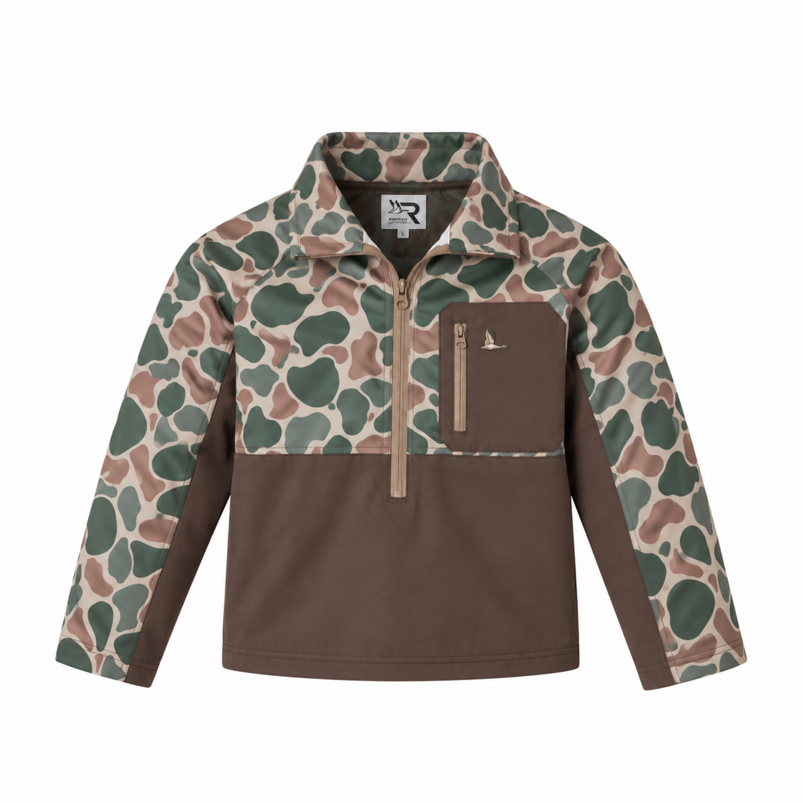 Roost Waterfowl Highball Camo 1/4 Zip Pullover
