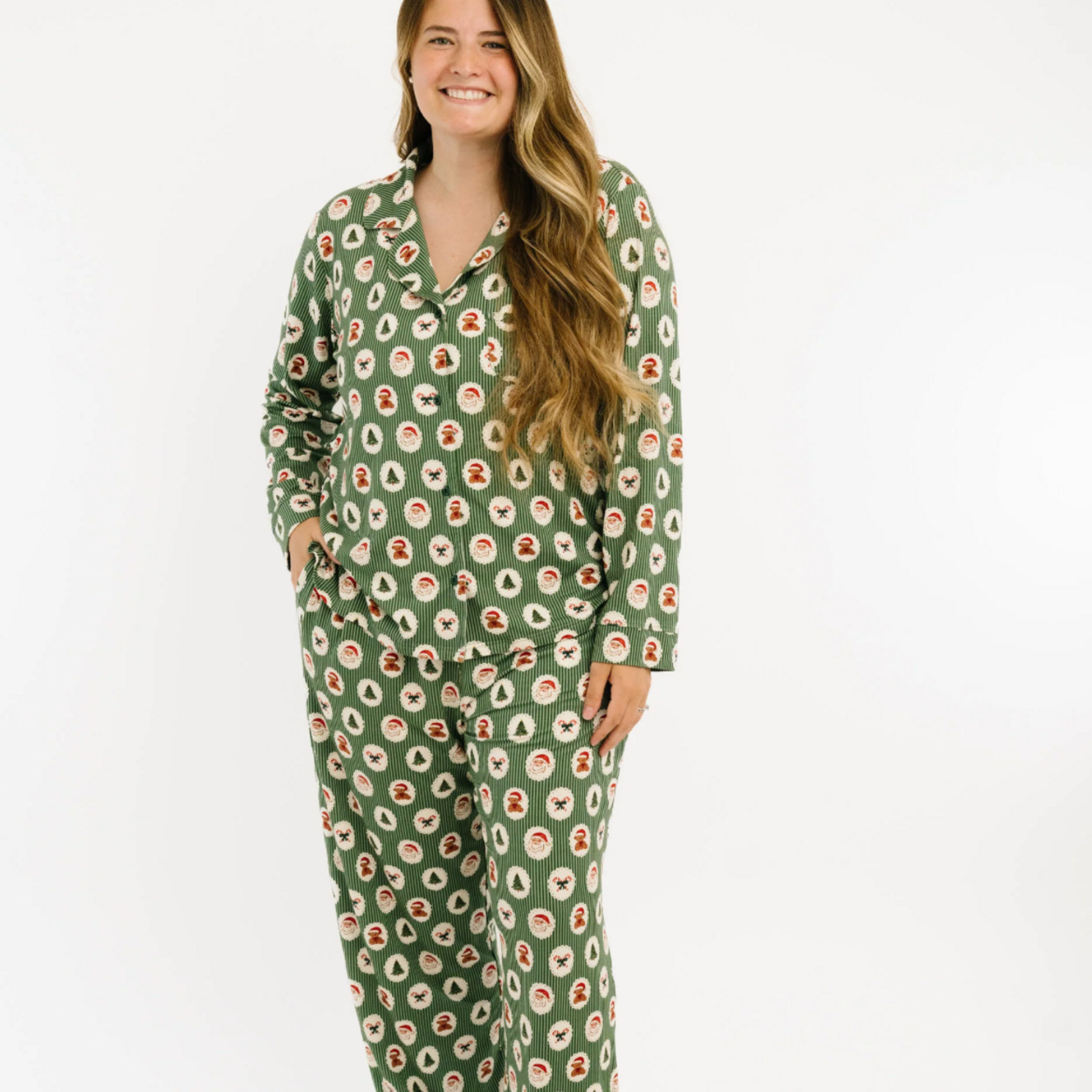 Little One Shop Holiday Heirloom Women's Button PJ Set
