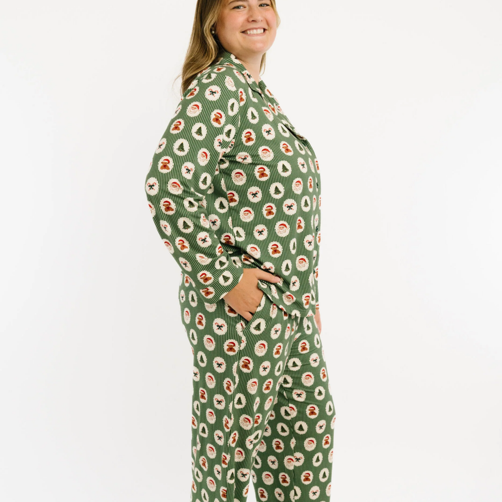 Little One Shop Holiday Heirloom Women's Button PJ Set