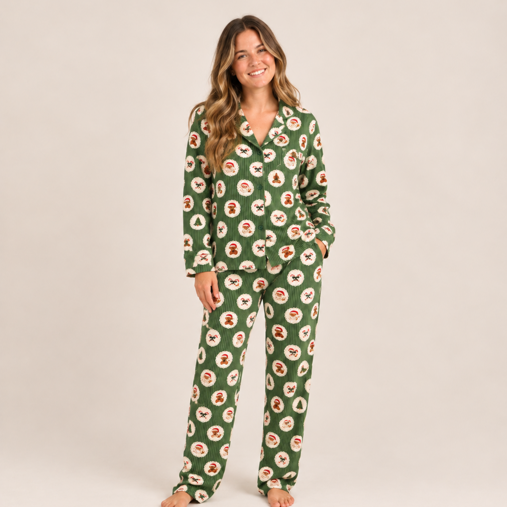 Little One Shop Holiday Heirloom Women's Button PJ Set
