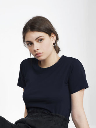 Betina Lou Edith Ponte T-shirt . Navy