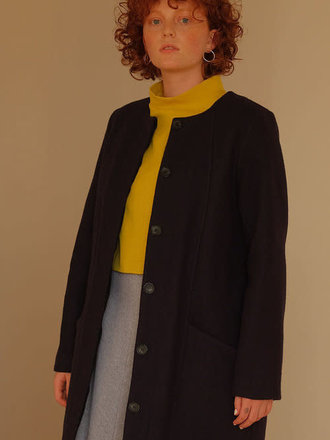 Betina Lou Manteau en laine Helena . Marine Betina Lou Manteau en laine Helena . Marine