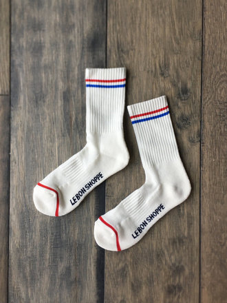 Le Bon Shoppe Boyfriend Socks . Milk
