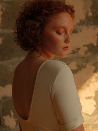 Betina Lou Haut ballerine Felicia . Ivoire