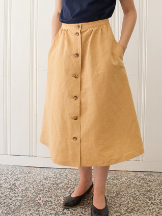 Betina Lou Jupe boutonnée Marila . Jaune Betina Lou Jupe boutonnée Marila . Jaune
