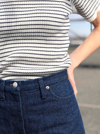 Betina Lou Jupe courte en denim Yvonne . Indigo Betina Lou Jupe courte en denim Yvonne . Indigo