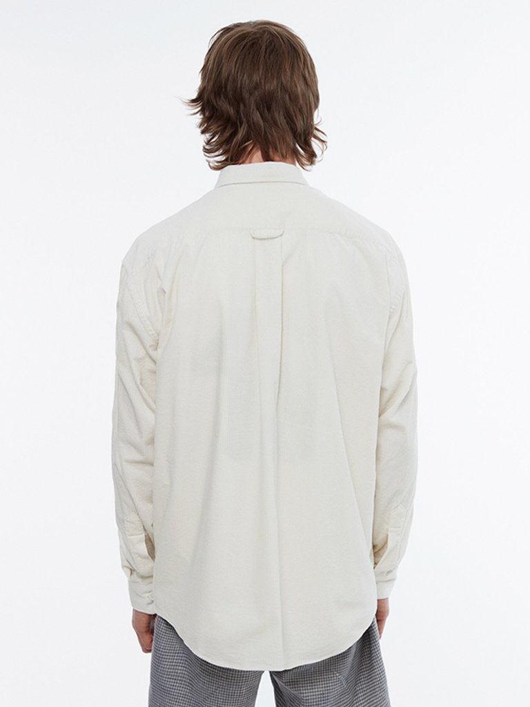 Boxy Corduroy Shirt - Off-White | Schnayderman's - Betina Lou