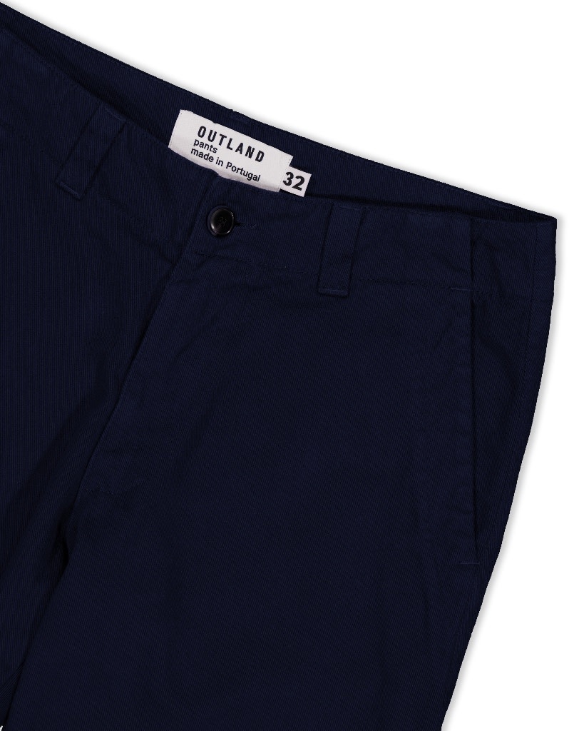 Dock Cotton Twill Pants . Navy - Betina Lou