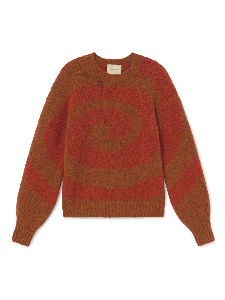 Twister Knitted Sweater . Orange - Betina Lou Twister Knitted Sweater . Orange - Betina Lou