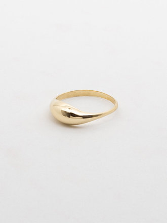 L'Aune Esquive Goutte Ring . Brass